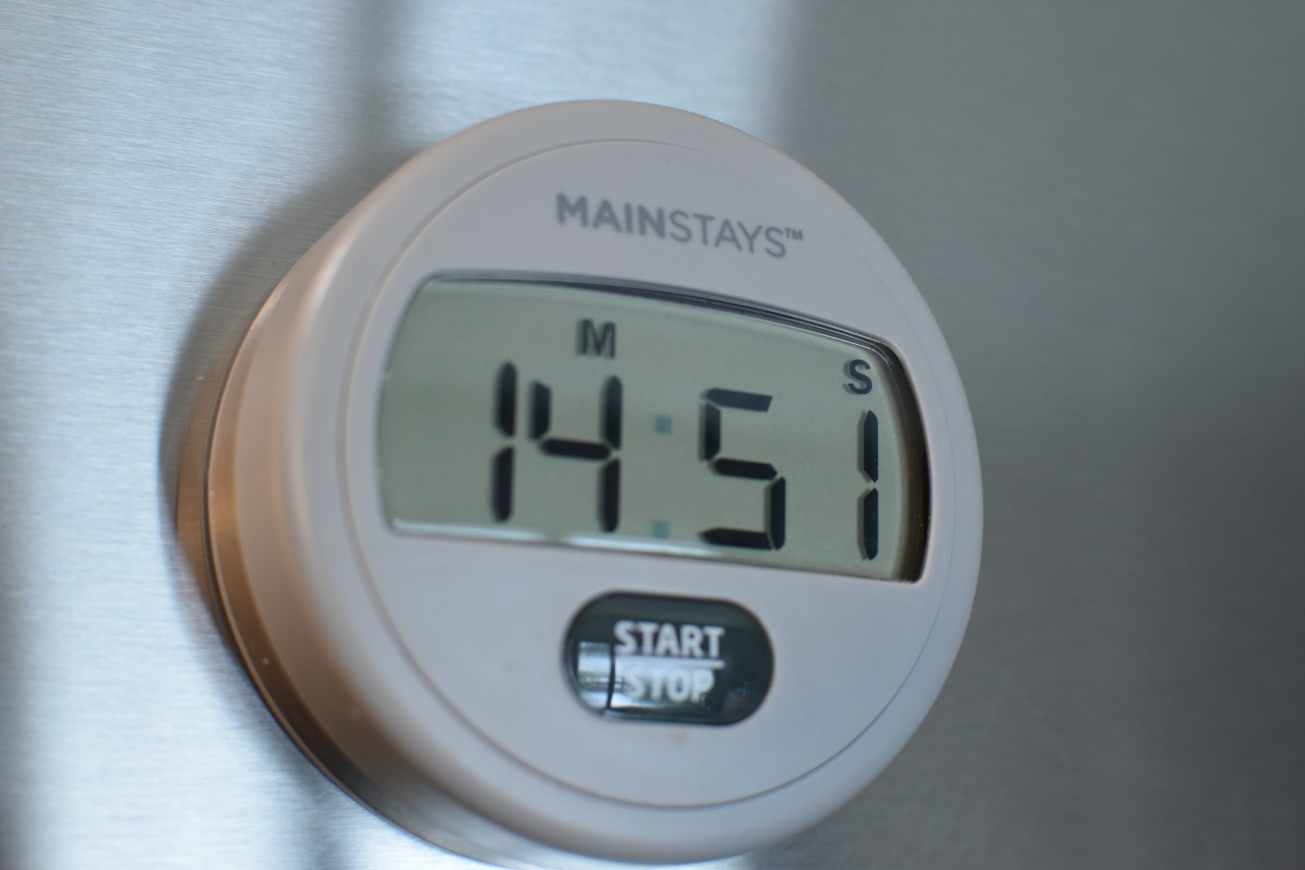15 Minute Nightly Kitchen Reset, Timer displaying 14 minutes 51 seconds
