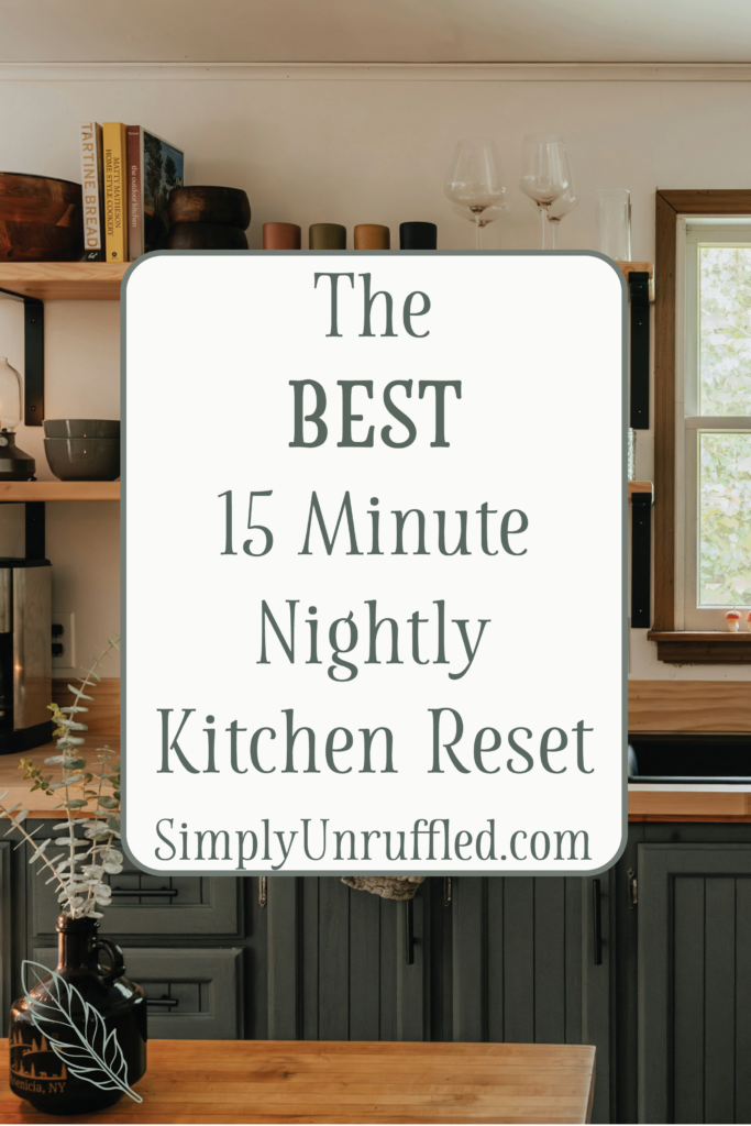 Nightly Kitchen Reset Pinterest Template 2 The Best 15-Minute Nightly Kitchen Reset